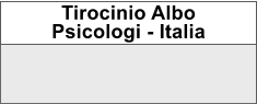 Tirocinio Albo Psicologi - Italia
