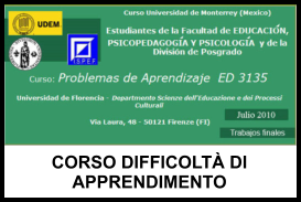 CORSO DIFFICOLT DI APPRENDIMENTO