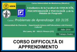 CORSO DIFFICOLT DI APPRENDIMENTO